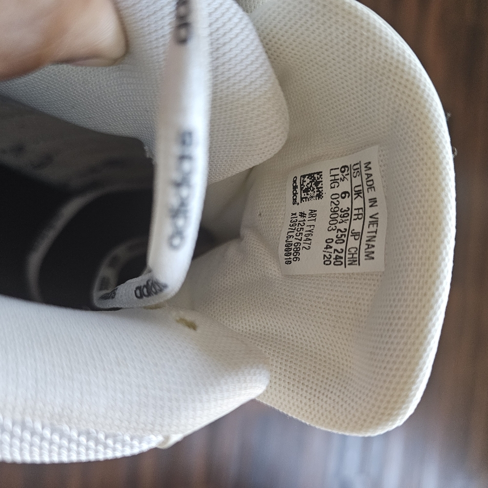 NWT White Hightop Adidas Sneakers